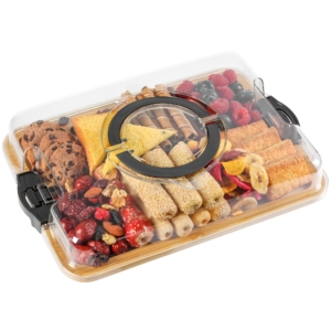 Portable Two Ready-To-Eat Platters