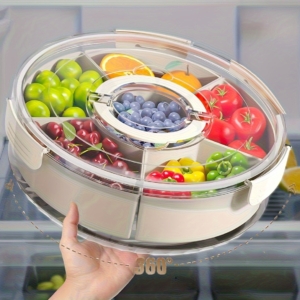 Rotatable Multi-Purpose Snacks Platter